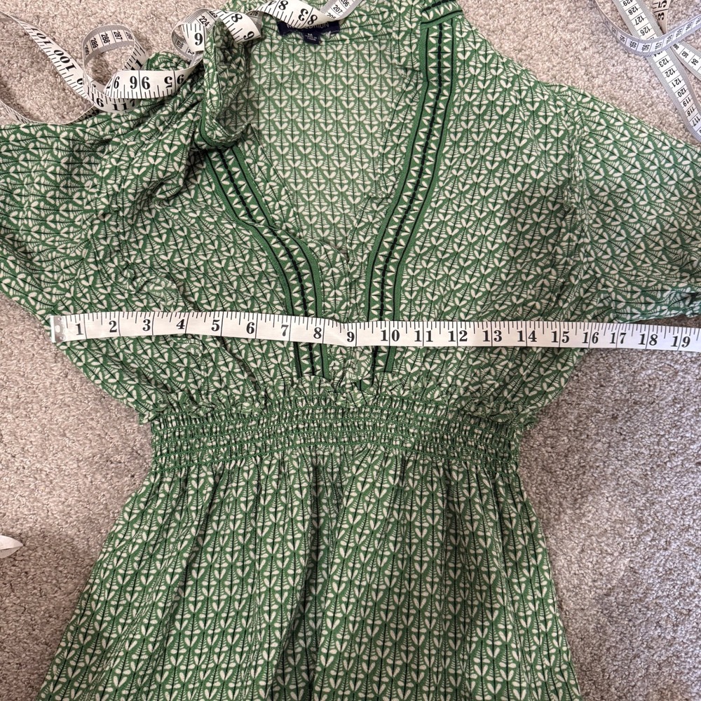 Max Edition Green Tiered Maxi Dress Medium Garden French Cottagecore Peasant - Picture 9 of 9